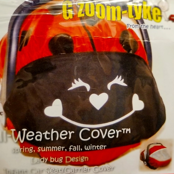EUC G ZOOM TYKE LADYBUG INFANT CAR SEAT COVER - Picture 1 of 1